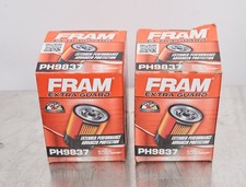 2x FRAM Extra Guard PH9837 Spin-On Oil Filter...
