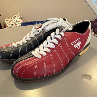 Team Cobra Men's Bowling Shoes Lace-Up Red/Black/White US 9.5 Medium (D)