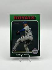 Matt Sauer 2024 Topps Heritage High Number Green Border SP RC Kansas City #659