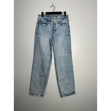 Old Navy OG Loose High Rise Jeans Womens 2 Light Wash EUC Straight Leg Denim