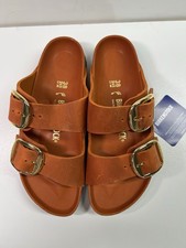 Birkenstock New w/ Box Arizona Big Buckle Mars Red Nubuck Leather Size 38 Us7