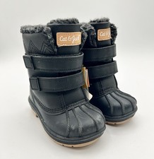 Cat  Jack Denver Winter Boots Waterproof Black Toddler Boys 8 New