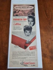 Allen Magazine Ad Rubber-Top Rug Cushion 1950s Retro Housekeeping