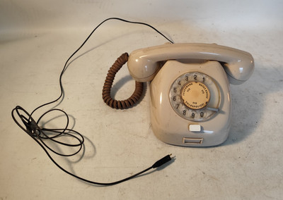 DDR Mid Century Tesla Wahlscheibentelefon Telefon Volkspolizei Rotes Kreuz 1971