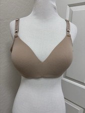 Warner s Size 36C 01056 No Side Effects Wireless Smoothing Bra Beige