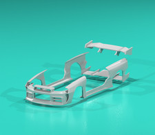 Fatboi Style Wide Body Kit For Hot Wheels Nissan Skyline Gtr34 - Resin