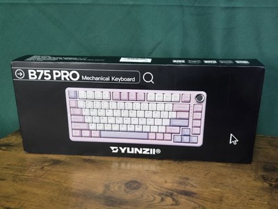 Yunzii B75 Pro Tri-Mode Wireless Hotswap Mechanical Keyboard - Purple Cocoa Swit