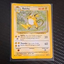Raichu 14/102 Base Set Holo Rare English Stage 1 HP 80 Wizards 1999-2000 MP on eBay