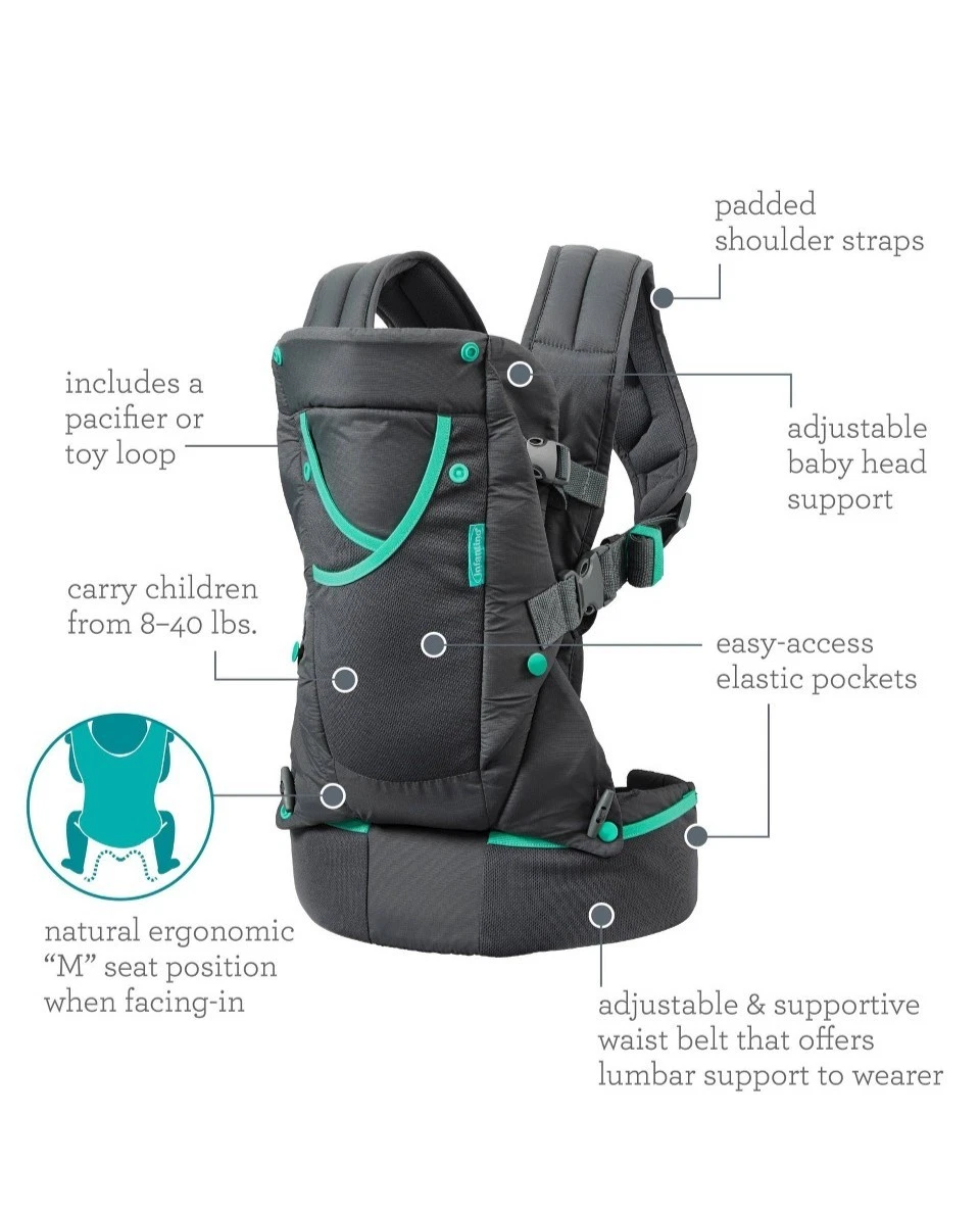 Infantino Carry on Carrier Grey One Size 2day Delivery