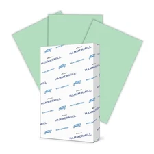 Hammermill Colored Paper, 20 Lb Green Printer Paper, 8.5 X 14-1 Ream (