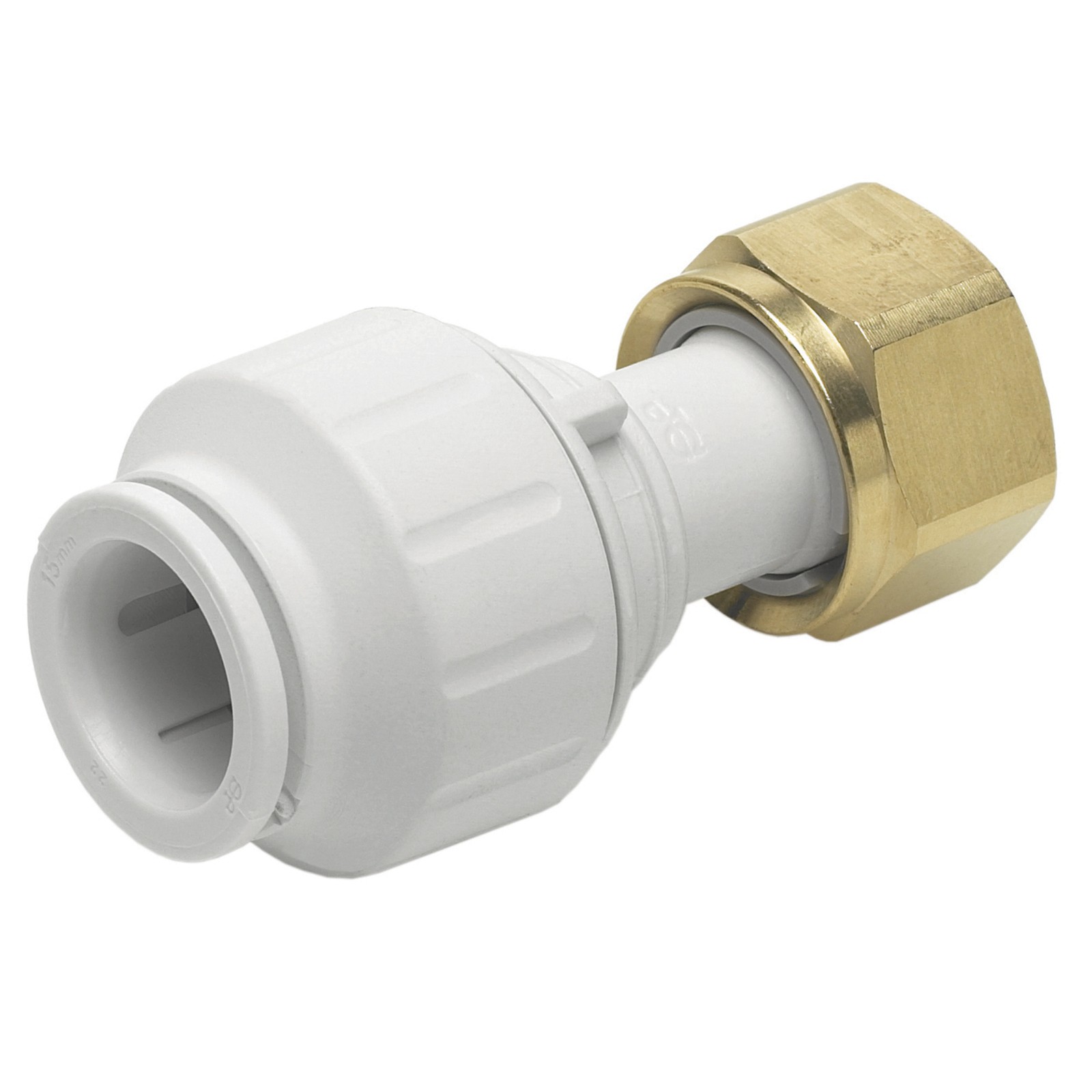 John Guest Speedfit Straight Tap Connector 15mm X 3/4"" - Push-Fit Fitting