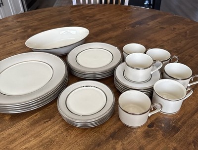 Lenox Ivory Frost Place Settings Ivory Bone China Made in USA  Plus Bowl