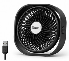 Desk Fan USB Small Fans for Desktop Table Bedside