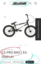 Collective BMX PRO Freestyle 20in FreeCoaster Bike Black 20in BRAND NEW IN BOX