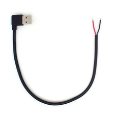 20AWG Short USB A Male 2 Pin Bare Wire,0.3M/1FT 1PCS 2.0 90 0.3M/1FT