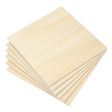 6 Pcs 24x24x1/4" Basswood Sheets 6mm Plywood Sheets Balsa Wood Board