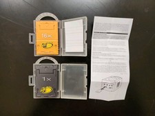 Gamecube Memory Cards - Orange 16x and Gray 1x Mad Catz Cube
