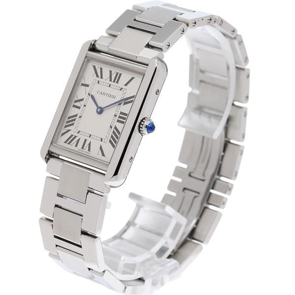 CARTIER TANK SOLO LM W5200014 27mm SS Silver #C28808