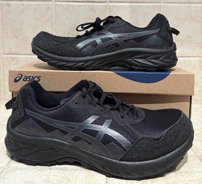 ASICS Gel Venture 10 4E Men's Black Mesh Trail Running Hiking Extra Wide Sz 8