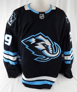 2025 26 Utah Mammoth Dryden McKay #29 Game Issued Black Jersey 58G 345