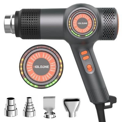 Heat Gun Fast Heating 1800W 122 -1202  LED 3-color light to display temperatu...