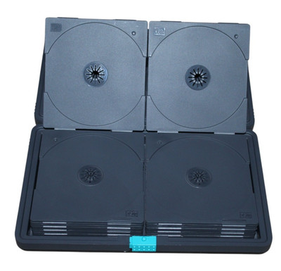 Laserline 24 CD DVD Blue Ray Hard Case Storage Organizer Vintage Media Storage