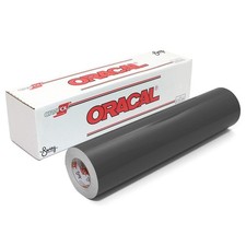 651 Permanent Adhesive Craft Vinyl Roll Dark Grey 1 FT x 6 FT