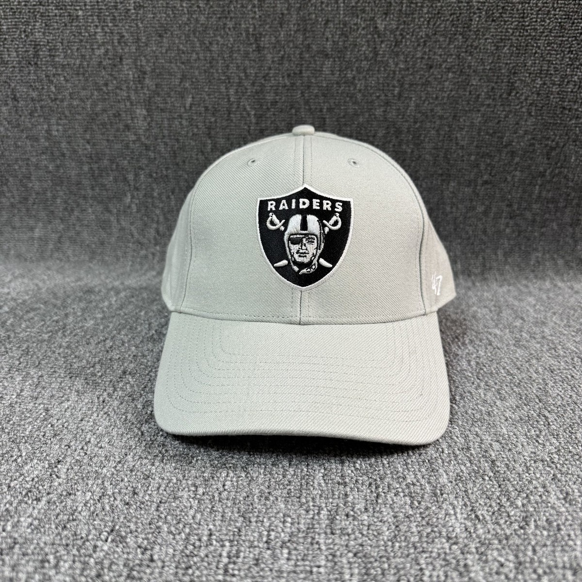 '47 Brand Las Vegas Raiders Dad Hat Strapback Gray OSFA NFL Cap