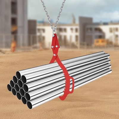 25'' Log Lifting Tong Claw Hook Heavy Duty Timber Grapple Carbon Steel Red
