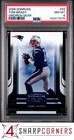 2006 DONRUSS GRIDIRON GEAR #63 TOM BRADY PATRIOTS PSA 8