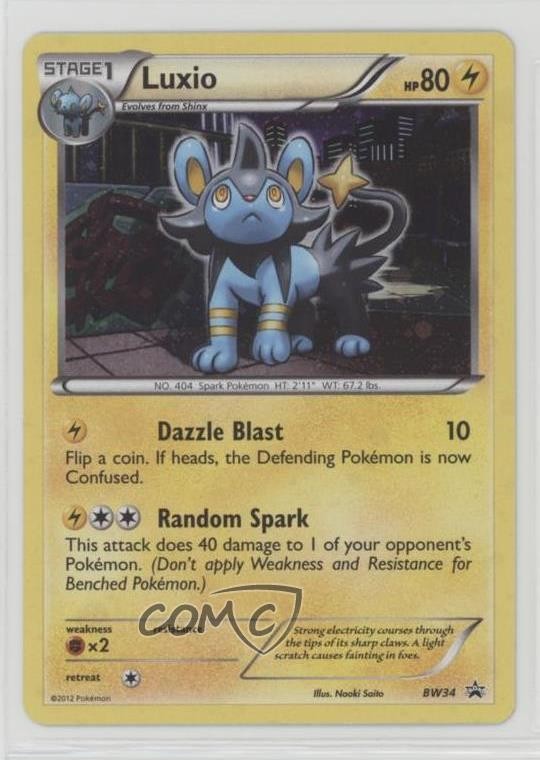 Luxio (Cosmos Holo) Pokémon Black & White Black Star Promo #BW34