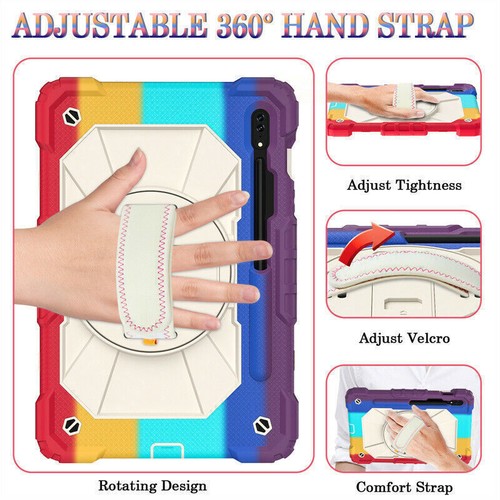 Heavy Duty Shockproof Case Cover For Samsung Galaxy Tab S7 FE S8 Plus 11" 12.4" - Picture 18 of 68