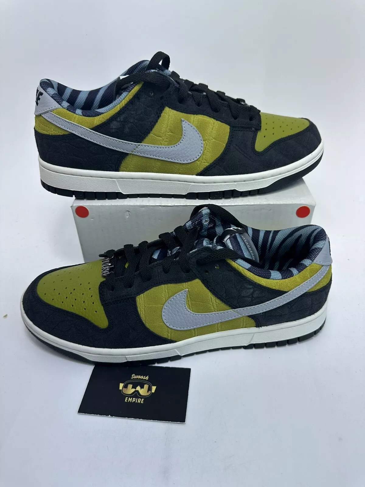 Nike Dunk Low Premium ID By You noir/vert FJ2253 901 homme taille 10,5