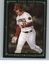 2008 UD Masterpieces Framed Black #90 Ryan Zimmerman (ref 145053)