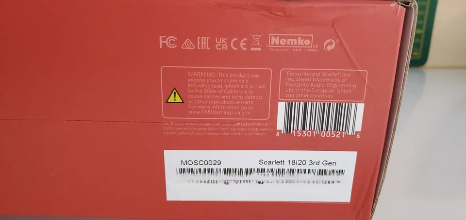 Focusrite Scarlett 18i20 3. Gen USB-Audio-Interface _4,3_5 - Bild 2 von 4