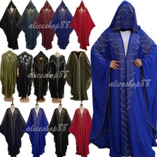 African Dresses for Women Dubai Abaya Kaftan Muslim Evening Maxi Dress Moroccan