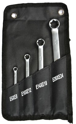 Doppel Ringschlüsselsatz Aussentorx Schraubenschlüssel TORX E6 - E24 Farys