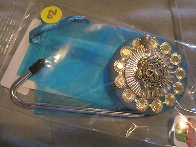 Crochet à Sac Pour Table/bar - Design "tasty" - Métal/PVC - Neuf Avec étiquettes - Fabriqué Aux USA