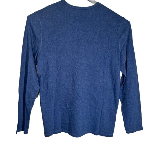 Vince Hombre Henley Talla XL Color Azul Manga Larga - Imagen 2 de 4