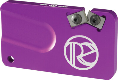 Redi Edge Purple Aluminum Pocket Knife Sharpener w/ Sheath Made In The USA 34079