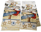 2 SAME PRINTED TERRY TOWELS (15"x25")NAUTICAL,SAILBOATS,FISHING,SHELL ISLAND, AM