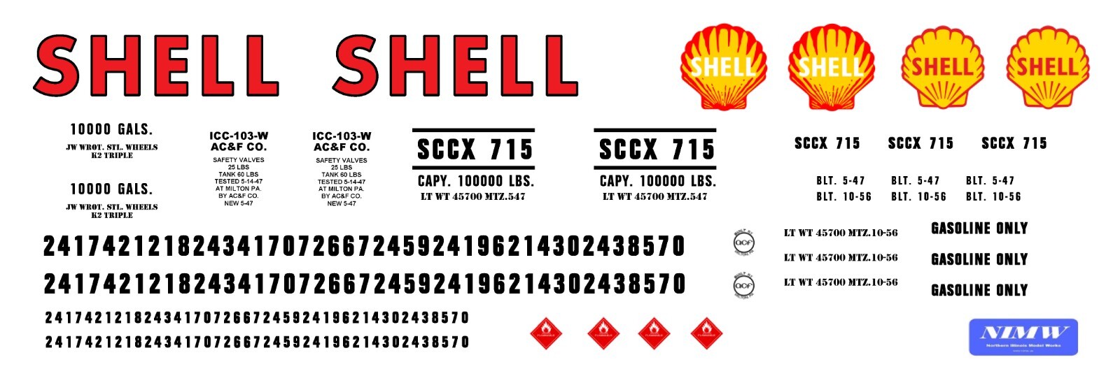 O / O27 Gauge Shell Oil Tank Car Decals | eBay
