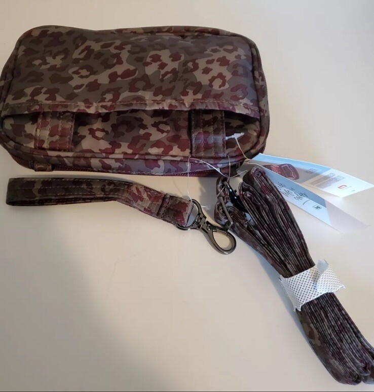 LUG Leopard Berry Roundabout Convertible Crossbody Belt Bag Purse