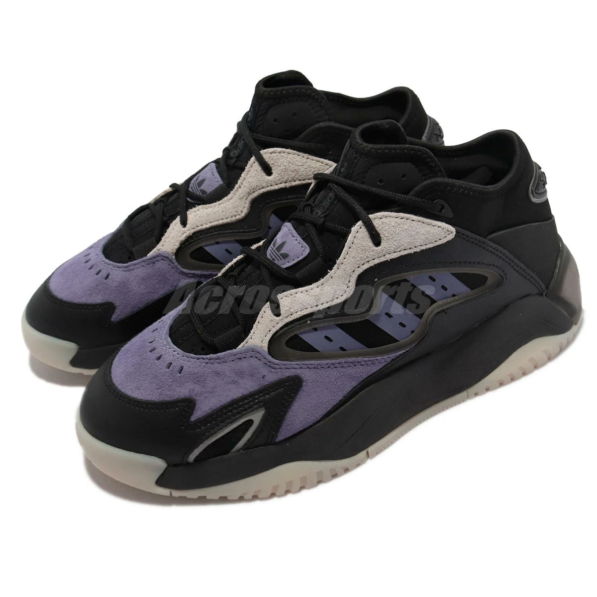 Adidas purple hotsell and black shoes