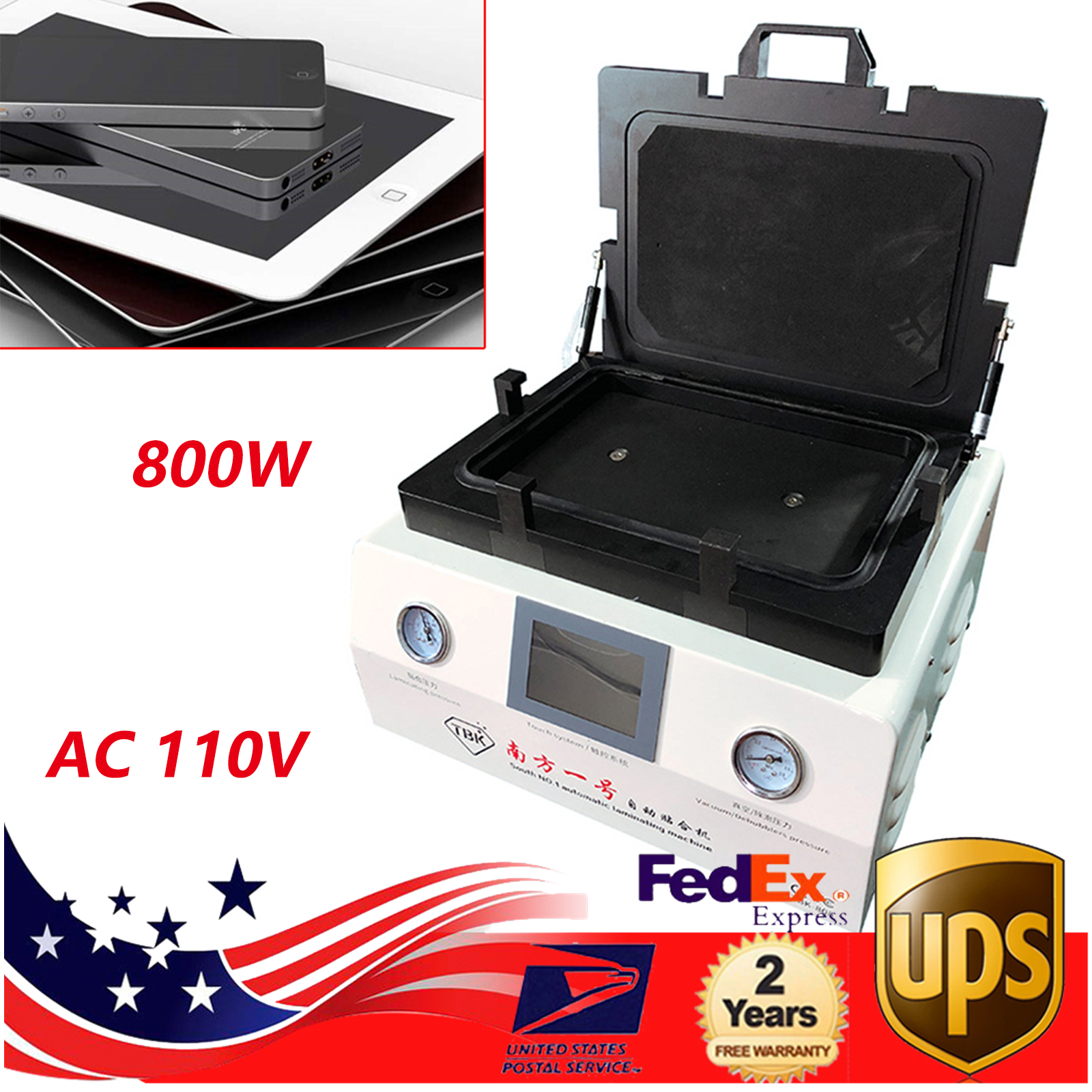 TBK-808 LCD OCA Laminator Automatic Vacuum Bubble Remover for Touch Screens-image