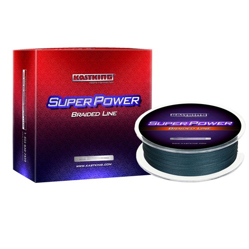KastKing SuperPower Braided Line Gray Braid Fishing Line 547Yards 20lbs
