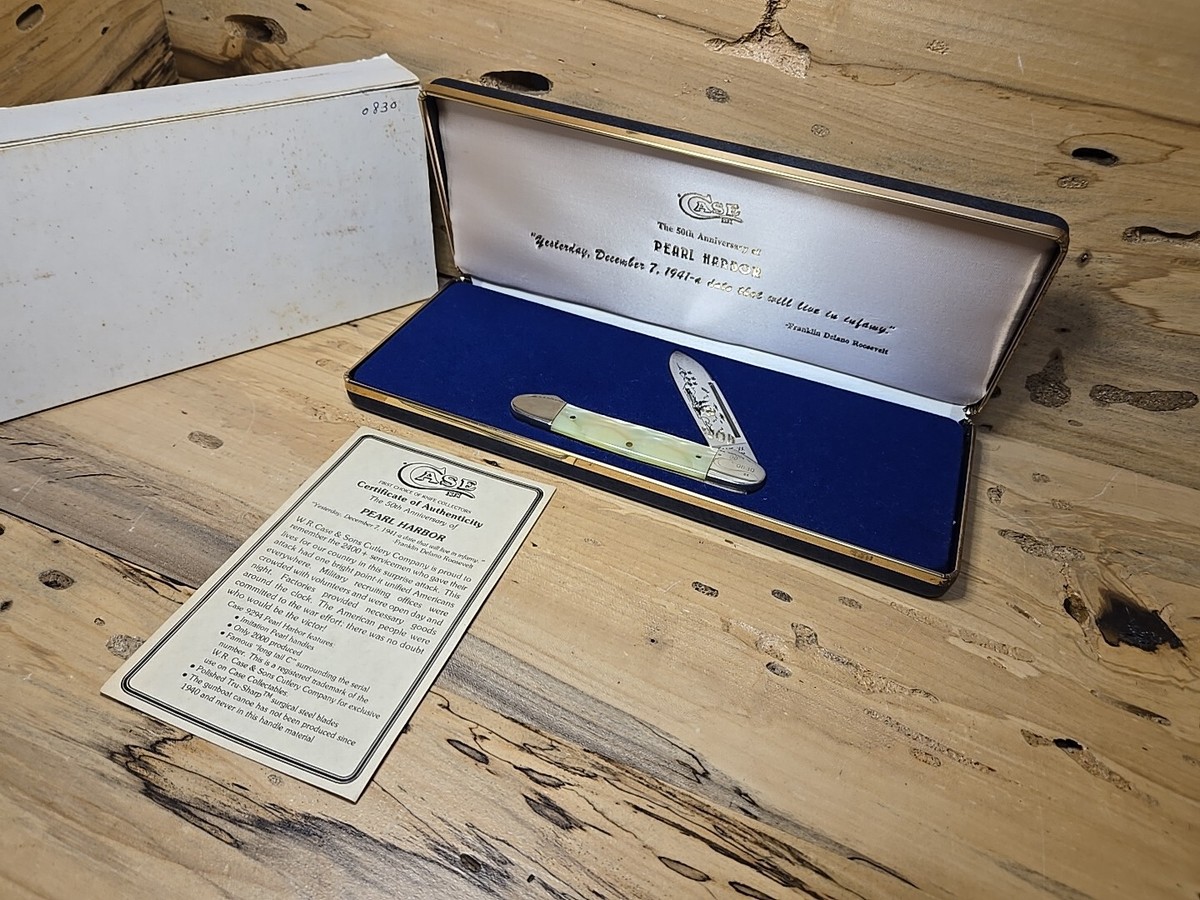 Case XX 1991 Ltd. Edition Pearl Harbor Remembrance Knife 830