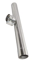 SS Exhaust Muffler Pipe Tube 3"ID to 3"OD 30"Length+Lap-Joint Band Clamp