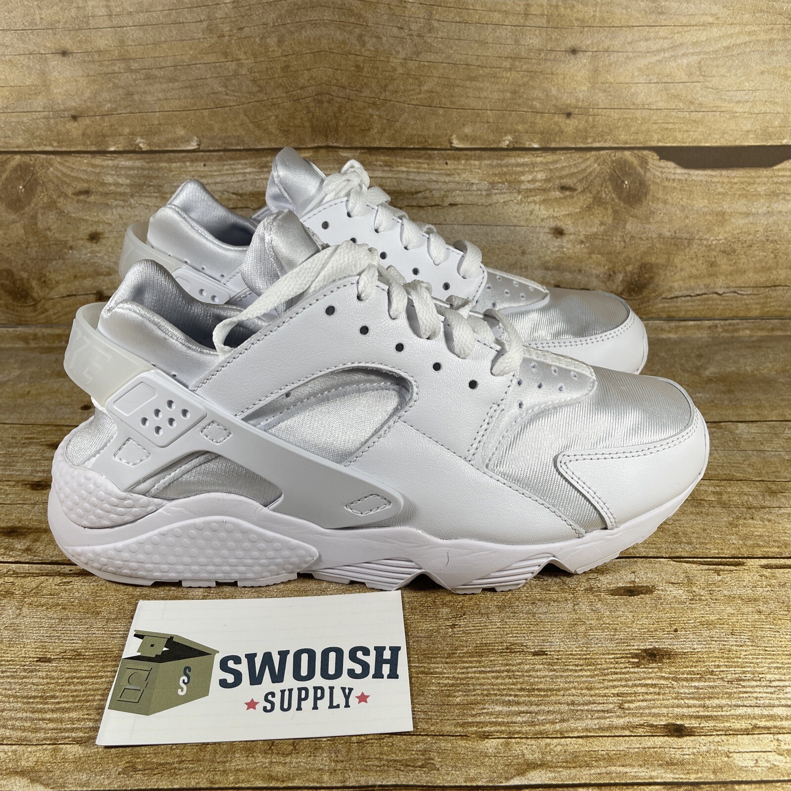 Nike Air Huarache White/Pure Platinum Men's Shoes, Size: 9