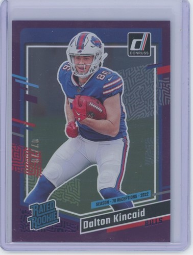 2023 Donruss #308 Dalton Kincaid Purple Season Stat Line #/70